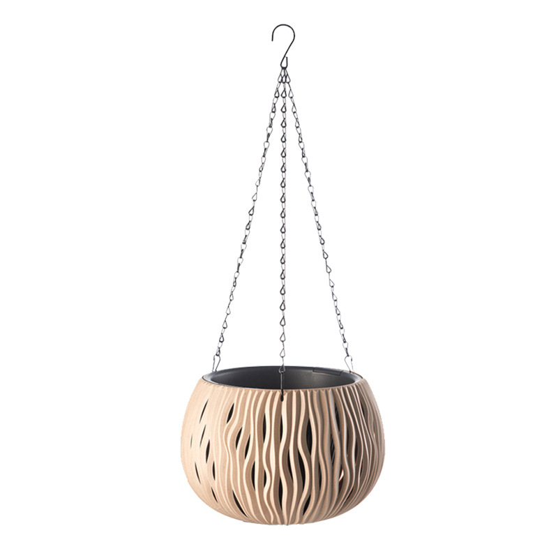 Spider Plant Hanging - Verdikte kunststof imitatie rotan hangende plantenbak