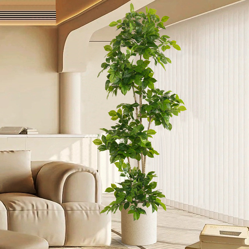Ficus Lyrata Tree - 2-78in Grote Nep Planten Kunstmatige Gelukkige