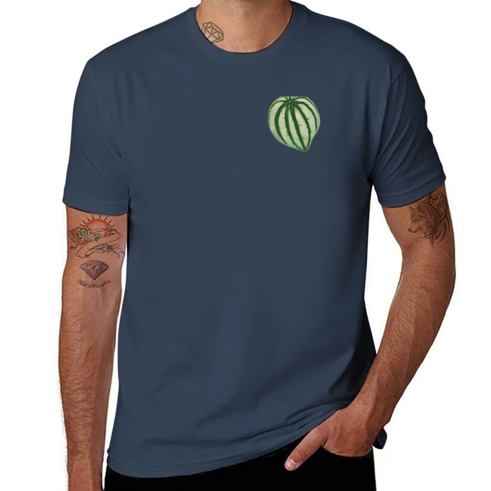 Peperomia Watermelon - Peperomia Watermelon T-shirt T-shirt met minimale