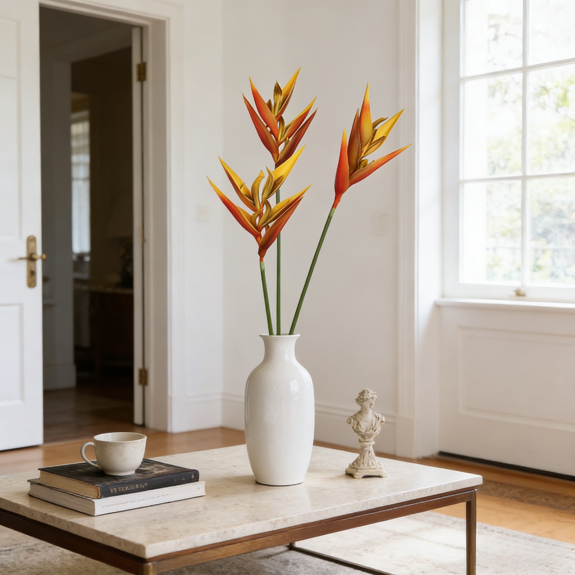 Bird Paradise Strelitzia - 36,6 inch kunstmatige paradijsvogel Strelitzia plant