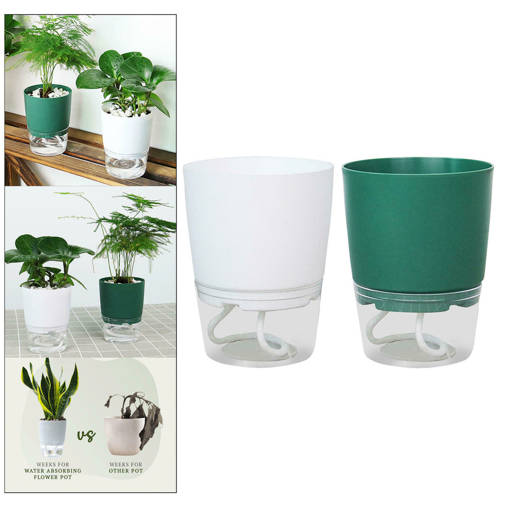 Aloe Vera Pot - Luie Hydroponische Bloempot Automatische Waterabsorberende Bloempot