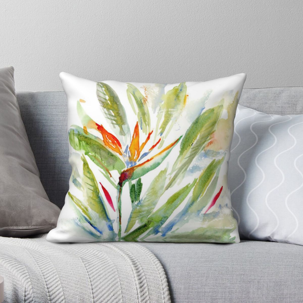 Bird Paradise Strelitzia - Bird Of Paradise Strelitzia vierkante kussensloop
