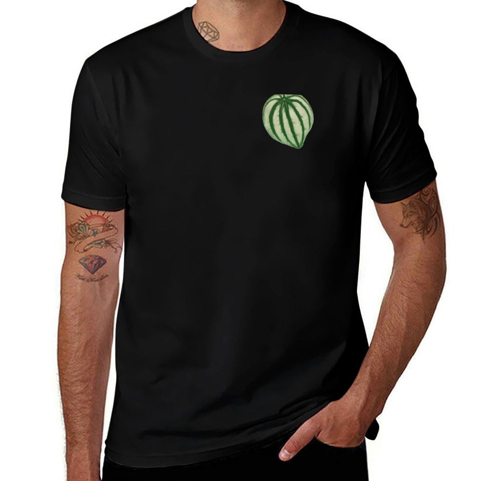 Peperomia Watermelon - Watermeloen Peperomia T-shirt Casual dagelijks grafisch