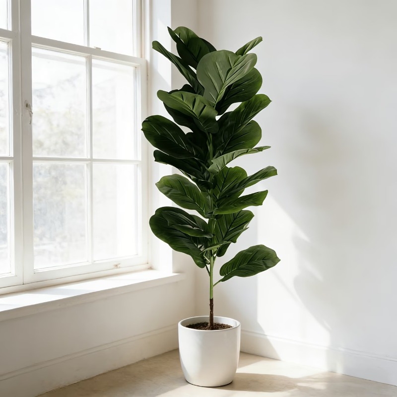 1Pc 100cm Kunstmatige Ficus Ly - Ficus Lyrata Tree recensie en prijs