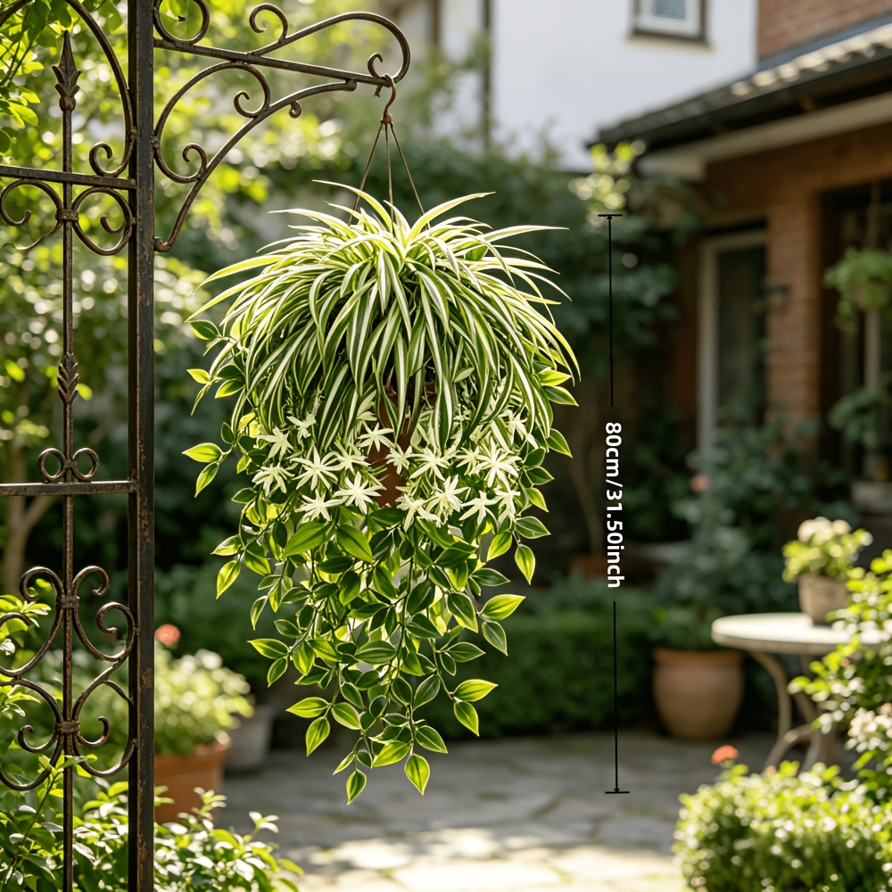 4-delige kunstmatige spinnenpl - Spider Plant Hanging recensie en prijs